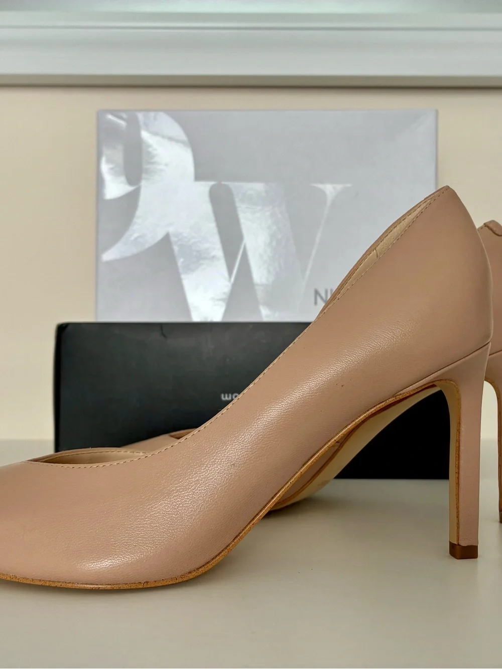 Women's Pointed-Toe High Heel Pump in Nude